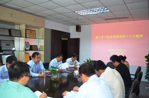 人生就是博集团党总支组织学习十八大精神