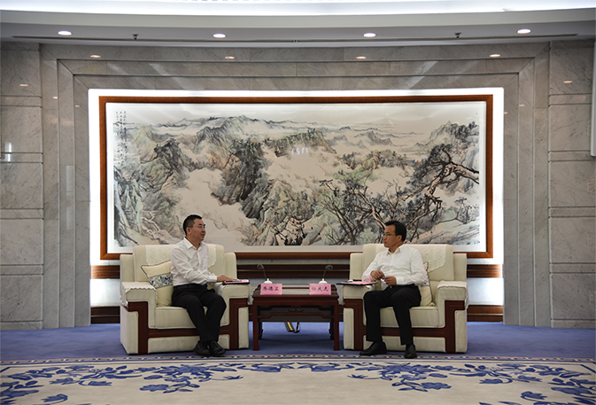 人生就是博集团董事长乔德卫拜会济南市政府向导